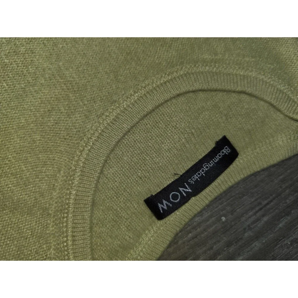 Women's Bloomingsdale's Now Sage Green Chartreuse Cashmere short sleeve Top  S